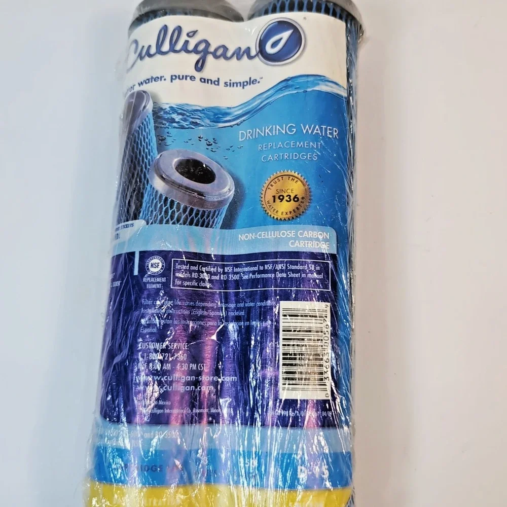 2 Pack Culligan D-15 5 Micron Water Filter Cartridges RVF-10 US-600 RO-3500 D15